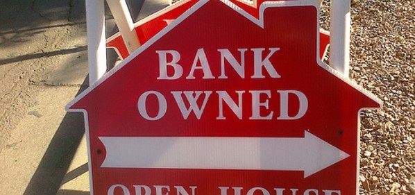 Bank Owned sign